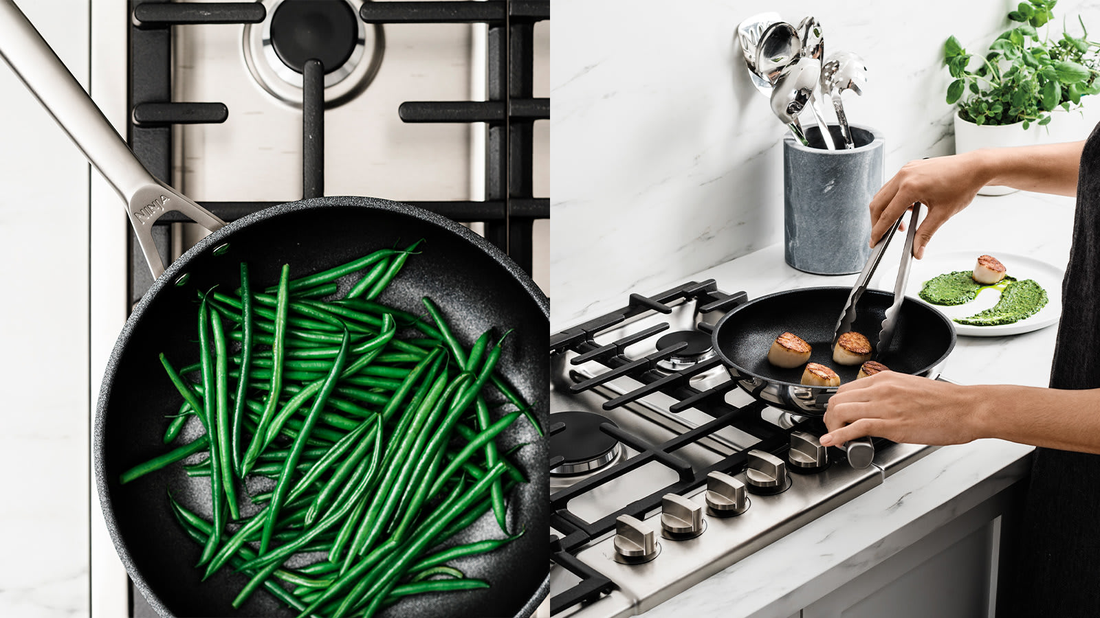 Ninja ZEROSTICK Stainless Steel 30cm Frying Pan Ninja